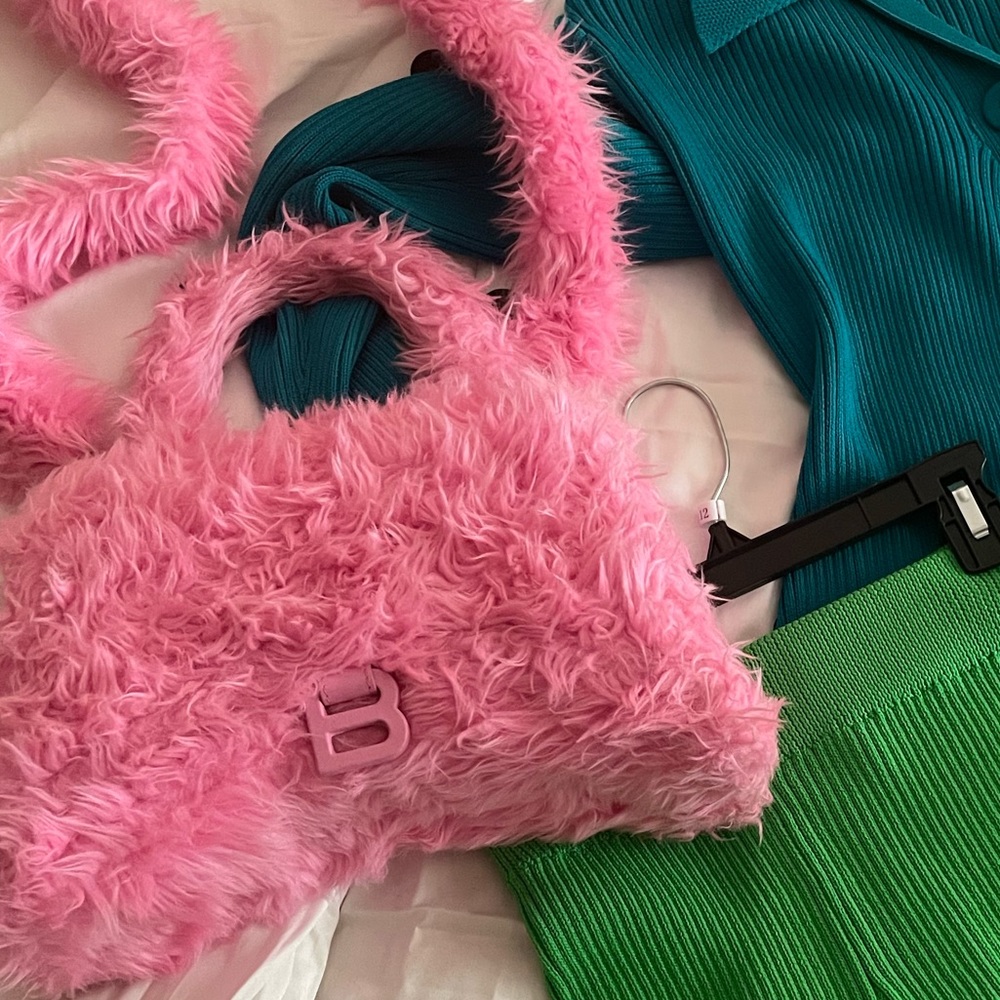 Fluffy Hourglass Balenciaga Bag